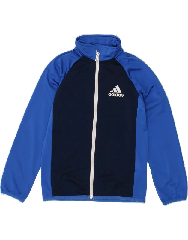 Men's Coats with Chest PocketsADIDAS Boys Tracksuit Top Jacket 7-8 Years Blue Colourblock Polyester Men's Coats with Chest PocketsADIDAS Boys Tracksuit Top Jacket 7-8 Years Blue Colourblock Polyester