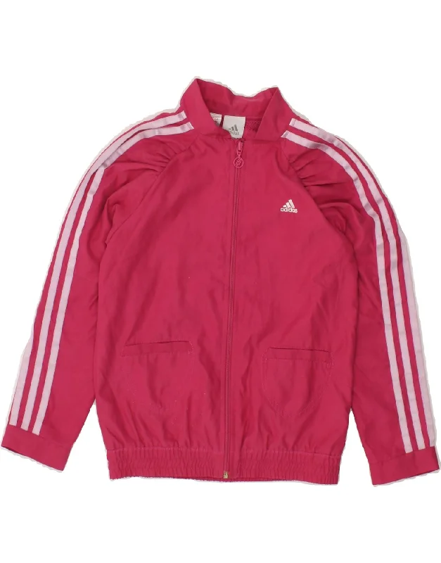 Men's Coats with Contrast StitchingADIDAS Girls Tracksuit Top Jacket 7-8 Years Pink Polyester Men's Coats with Contrast StitchingADIDAS Girls Tracksuit Top Jacket 7-8 Years Pink Polyester