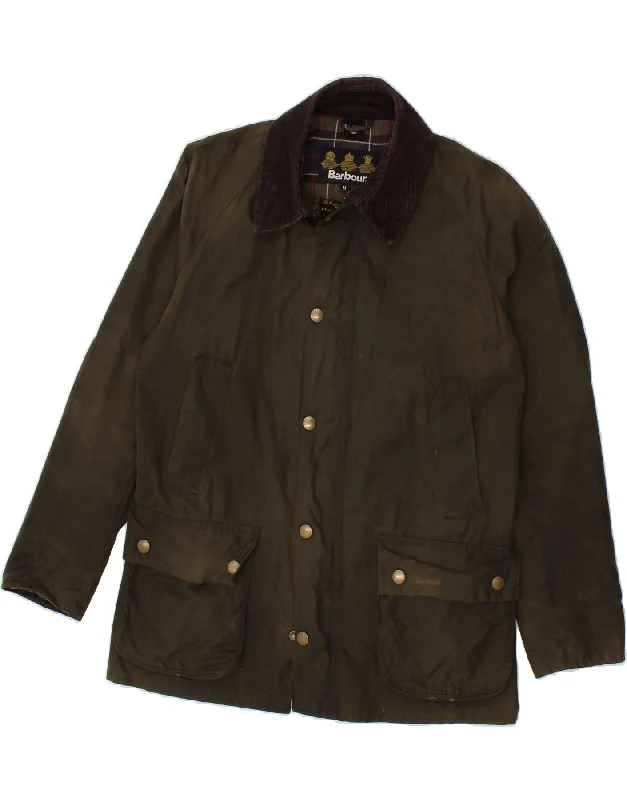 Men's Coats for LayeringBARBOUR Mens Waxed Cotton Jacket UK 38 Medium Green Cotton
