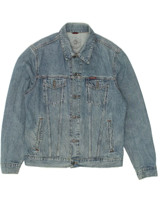 Men's Coats with Synthetic InsulationCARRERA Mens Denim Jacket UK 40 Large Blue Cotton