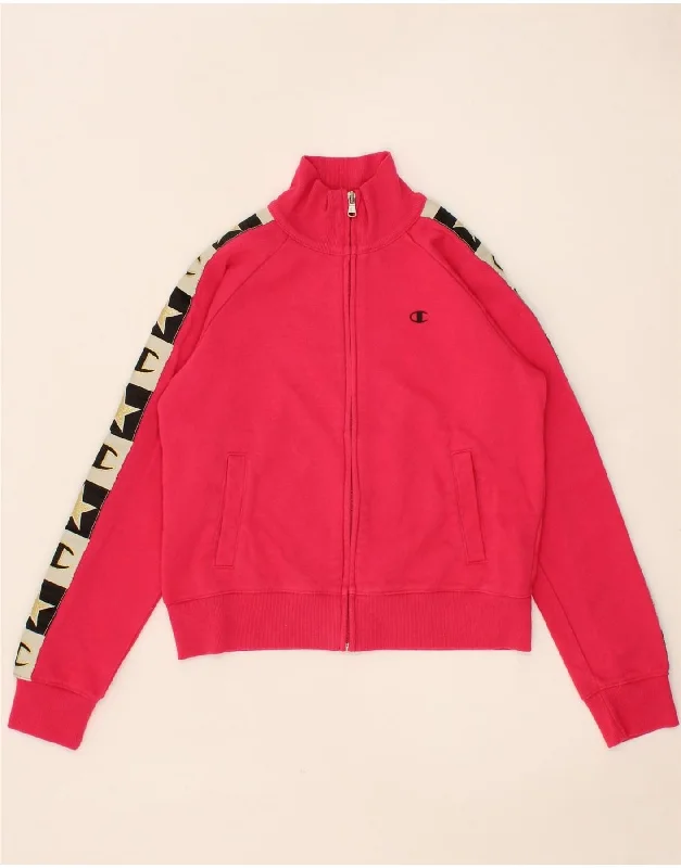 Trendy Men's Anorak JacketsCHAMPION Girls Graphic Tracksuit Top Jacket 11-12 Years Large Pink