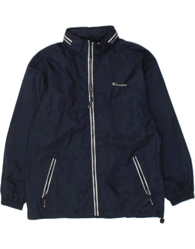 Men's Coats for Every BudgetCHAMPION Mens Hooded Rain Jacket UK 40 Large Navy Blue Polyamide Men's Coats for Every BudgetCHAMPION Mens Hooded Rain Jacket UK 40 Large Navy Blue Polyamide