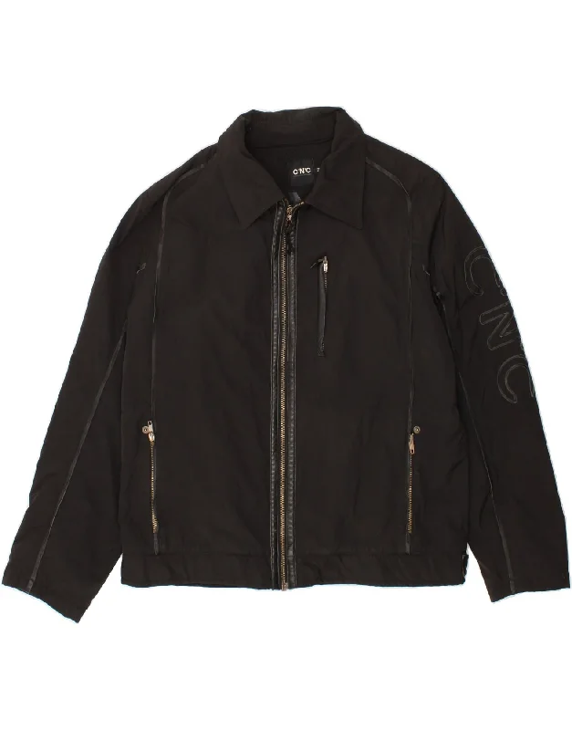 Men's Coats with Reflective StripesCNC COSTUME NATIONAL Mens Graphic Bomber Jacket UK 40 Large Black Men's Coats with Reflective StripesCNC COSTUME NATIONAL Mens Graphic Bomber Jacket UK 40 Large Black