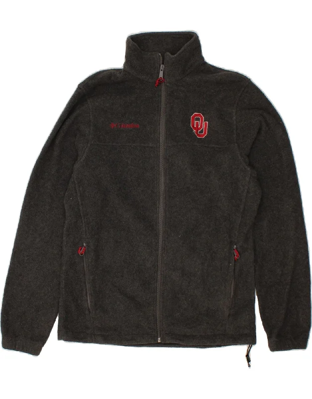 Men's Coats for Snowy WeatherCOLUMBIA Mens Graphic Fleece Jacket UK 36 Small Grey Polyester