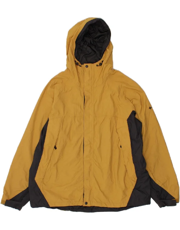Men's Coats with HoodsCOLUMBIA Mens Hooded Rain Jacket UK 42 XL Yellow Colourblock Nylon Men's Coats with HoodsCOLUMBIA Mens Hooded Rain Jacket UK 42 XL Yellow Colourblock Nylon