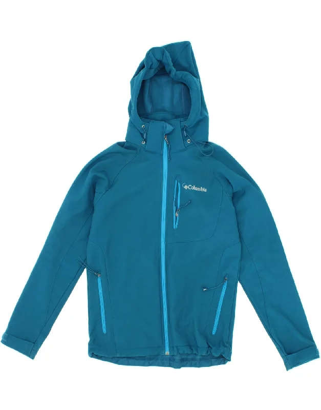 Men's Coats with Wind-Resistant FabricCOLUMBIA Mens Hooded Windbreaker Jacket UK 38 Medium Blue Polyester Men's Coats with Wind-Resistant FabricCOLUMBIA Mens Hooded Windbreaker Jacket UK 38 Medium Blue Polyester