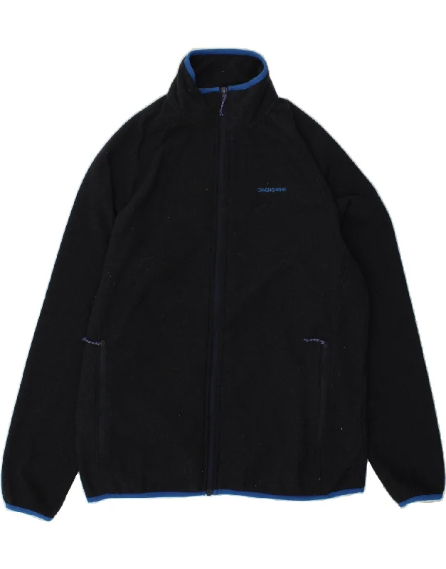 Men's Coats with Patchwork DesignsCRAGHOPPERS Mens Fleece Jacket UK 40 Large Navy Blue Polyester Men's Coats with Patchwork DesignsCRAGHOPPERS Mens Fleece Jacket UK 40 Large Navy Blue Polyester