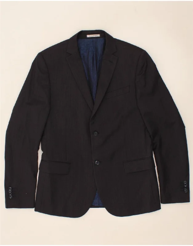 Men's Coats for Everyday WearDANIELE ALESSANDRINI Mens 2 Button Blazer Jacket IT 50 Large Grey Wool