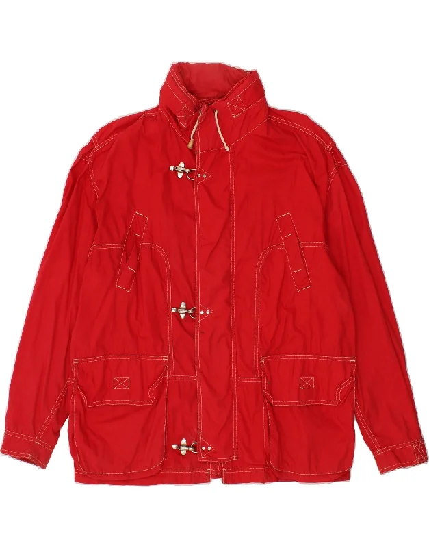 Men's Coats for TravelDERBY Mens Oversized Hooded Utility Jacket UK 38 Medium Red Cotton Men's Coats for TravelDERBY Mens Oversized Hooded Utility Jacket UK 38 Medium Red Cotton
