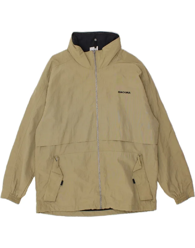 Men's Coats for Formal EventsDIADORA Mens Hooded Rain Jacket UK 36 Small Khaki Polyamide Men's Coats for Formal EventsDIADORA Mens Hooded Rain Jacket UK 36 Small Khaki Polyamide