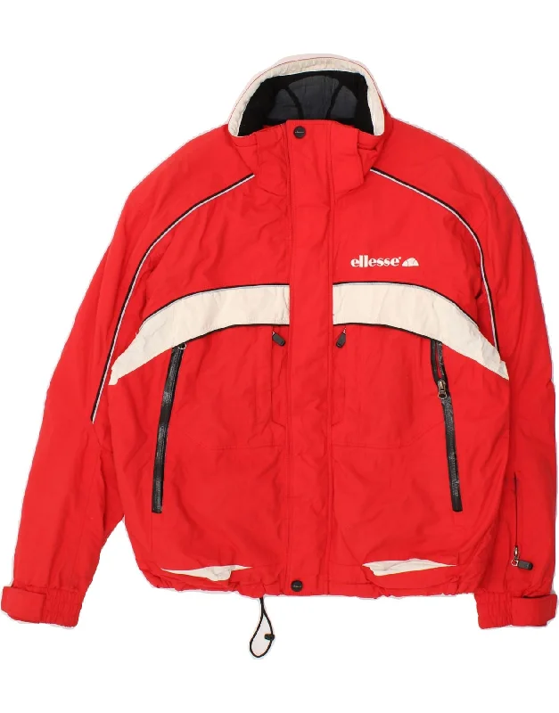 Men's Coats for Casual WearELLESSE Mens Elly Graphic Windbreaker Jacket UK 38 Medium Red Colourblock Men's Coats for Casual WearELLESSE Mens Elly Graphic Windbreaker Jacket UK 38 Medium Red Colourblock