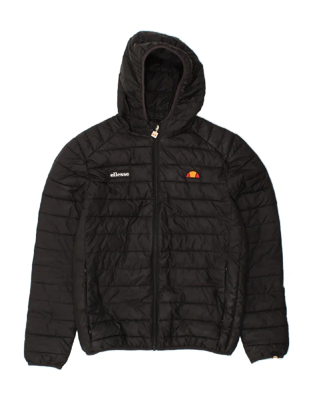 Affordable Men's Winter CoatsELLESSE Mens Hooded Padded Jacket UK 40 Large Black Polyester Affordable Men's Winter CoatsELLESSE Mens Hooded Padded Jacket UK 40 Large Black Polyester