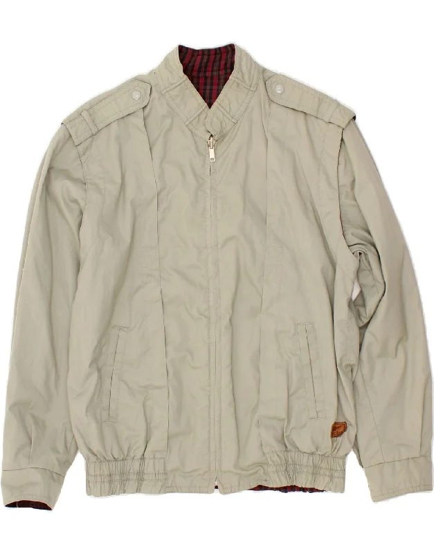 High-Quality Men's Duffle CoatsFACIBA Mens Military Bomber Reversible Jacket IT 46 Small Grey Polyester High-Quality Men's Duffle CoatsFACIBA Mens Military Bomber Reversible Jacket IT 46 Small Grey Polyester