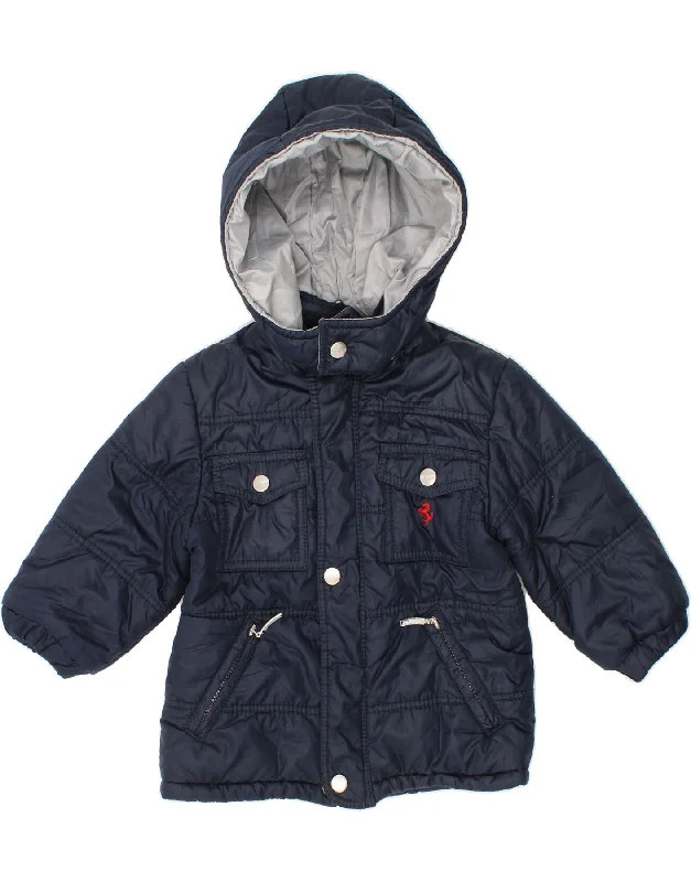 Men's Coats for All SeasonsFERRARI Baby Boys Hooded Windbreaker Jacket 18-24 Months Navy Blue