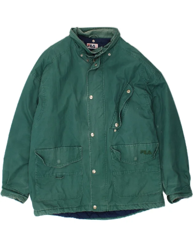 Men's Coats for Cold WeatherFILA Mens Utility Jacket IT 54 2XL Green Polyester