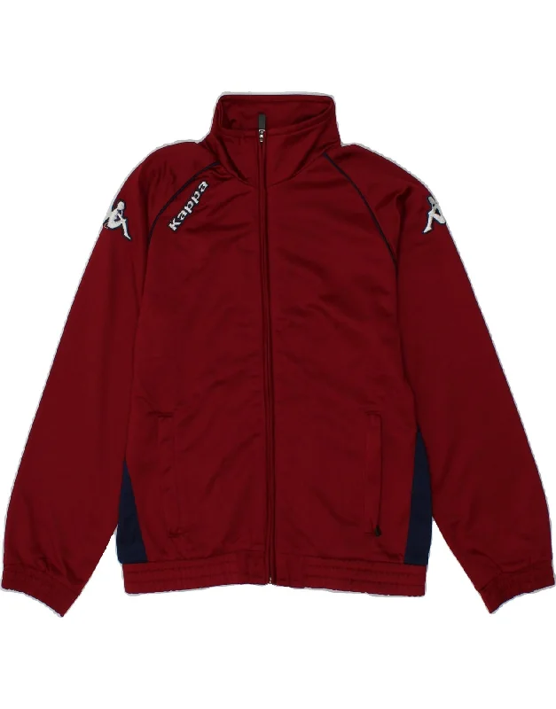 Trendy Men's Anorak JacketsKAPPA Boys Graphic Tracksuit Top Jacket 9-10 Years Maroon Polyester Trendy Men's Anorak JacketsKAPPA Boys Graphic Tracksuit Top Jacket 9-10 Years Maroon Polyester