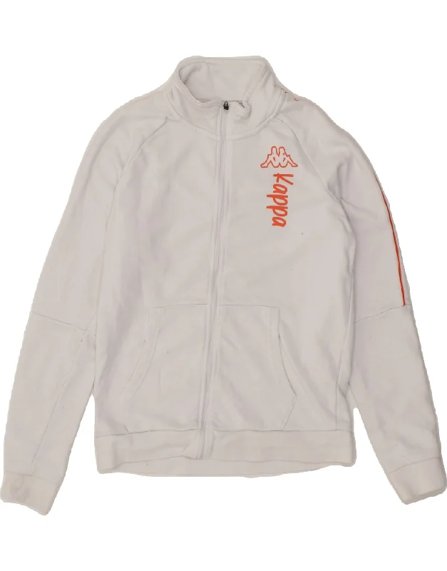 Men's Coats for WorkKAPPA Boys Graphic Tracksuit Top Jacket 9-10 Years White Polyester