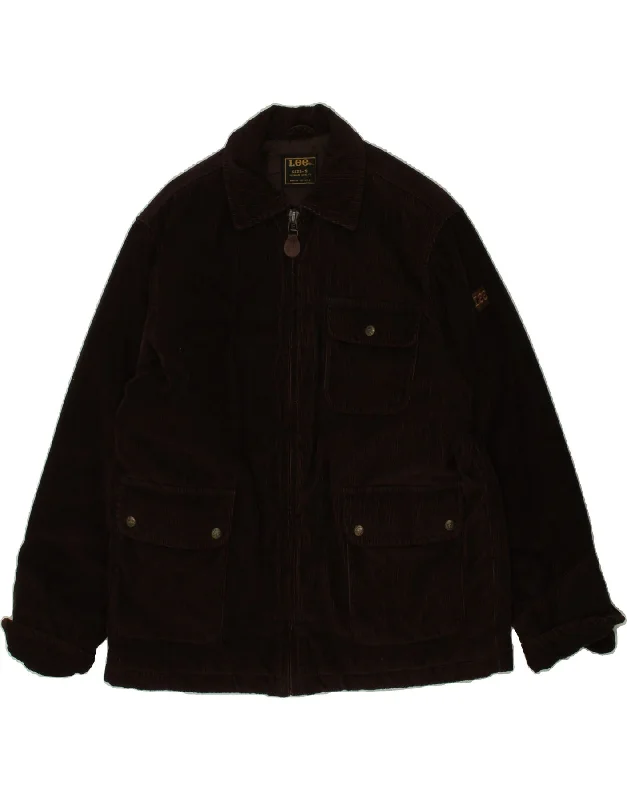 Men's Coats for SkiingLEE Mens Corduroy Jacket UK 36 Small Brown Cotton