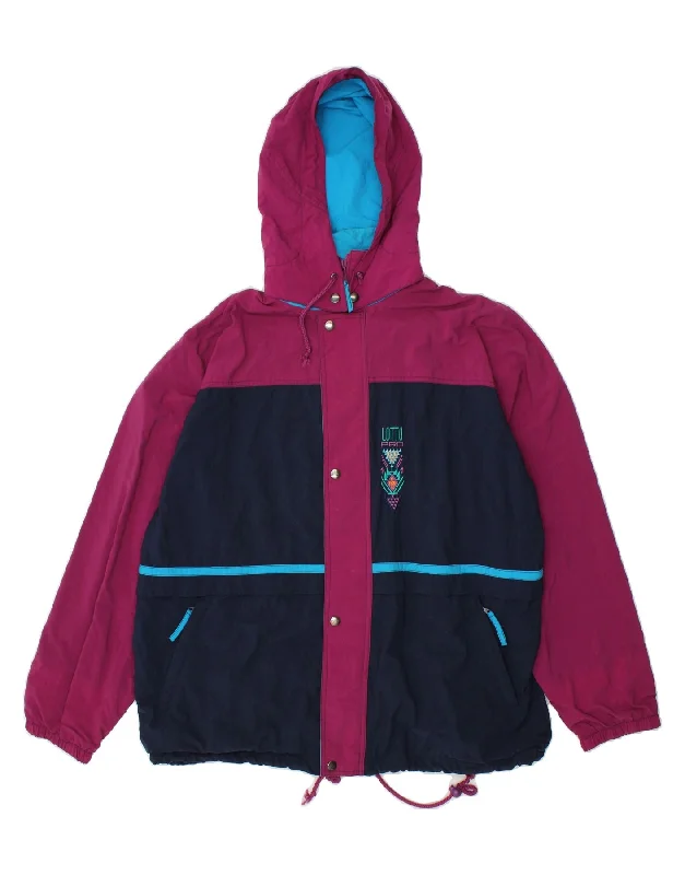 Men's Coats with Tactical FeaturesLOTTO Mens Hooded Rain Jacket UK 42 XL Pink Colourblock Nylon Men's Coats with Tactical FeaturesLOTTO Mens Hooded Rain Jacket UK 42 XL Pink Colourblock Nylon