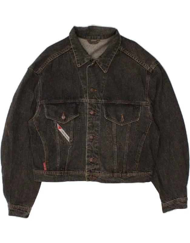 Men's Coats for HikingMAC Mens Denim Jacket UK 40 Large Black Cotton
