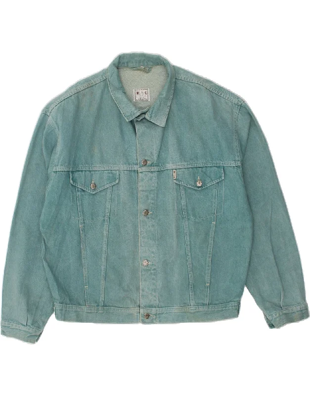 Durable Men's Car CoatsMUSTANG Mens Denim Jacket UK 44 2XL Blue