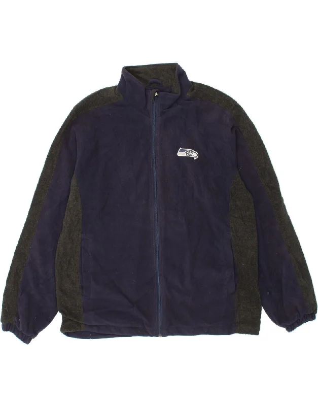 Affordable Men's Winter CoatsNFL Mens Fleece Jacket UK 40 Large Navy Blue Colourblock Polyester Affordable Men's Winter CoatsNFL Mens Fleece Jacket UK 40 Large Navy Blue Colourblock Polyester
