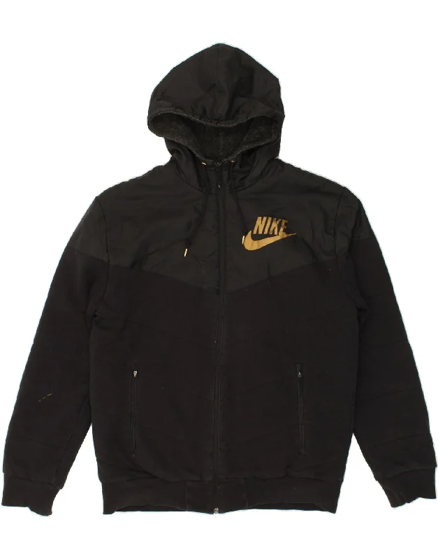Men's Coats for SnowshoeingNIKE Mens Graphic Bomber Jacket UK 40 Large Black Cotton