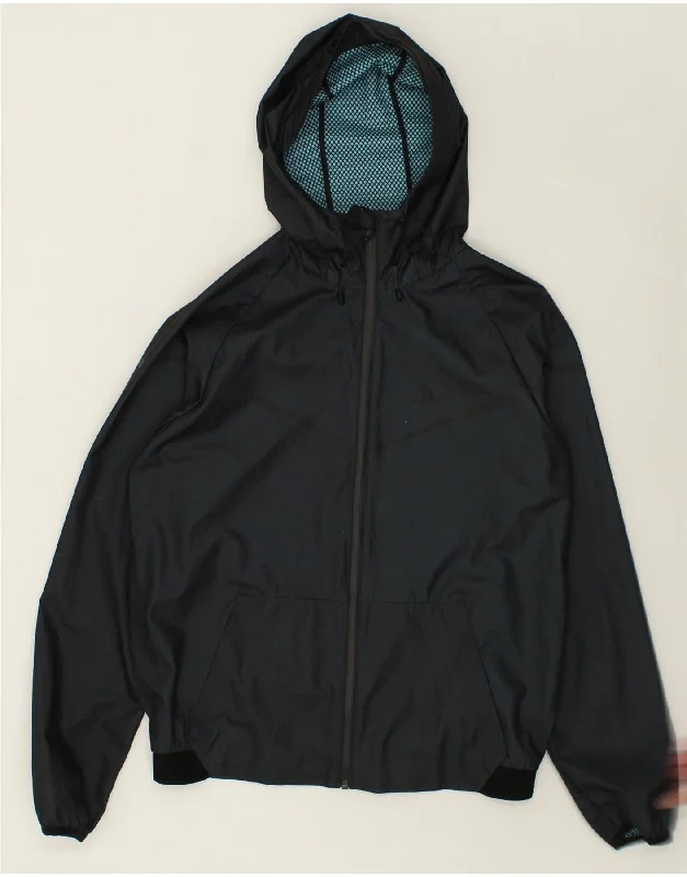 Men's Coats Made in ItalyNIKE Mens Hooded Rain Jacket UK 38 Medium Navy Blue Polyamide Men's Coats Made in ItalyNIKE Mens Hooded Rain Jacket UK 38 Medium Navy Blue Polyamide