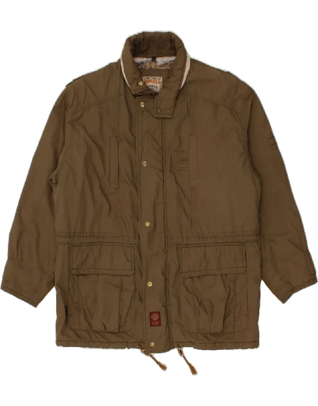 Men's Coats with Breathable FabricPIONEER Mens Utility Jacket IT 52 XL Khaki Polyester Men's Coats with Breathable FabricPIONEER Mens Utility Jacket IT 52 XL Khaki Polyester