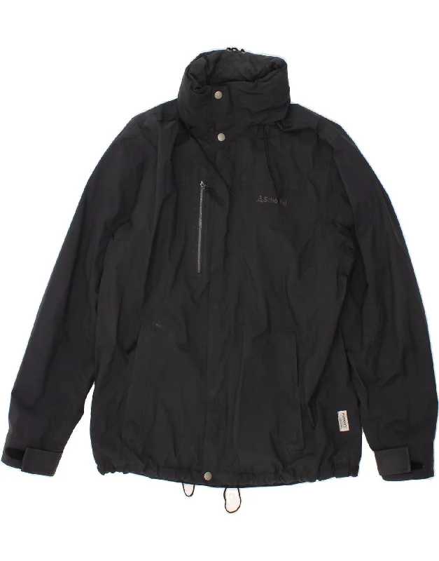 Luxurious Men's Cashmere CoatsSCHOFFEL Mens Windbreaker Jacket UK 42 XL Black Polyamide Luxurious Men's Cashmere CoatsSCHOFFEL Mens Windbreaker Jacket UK 42 XL Black Polyamide