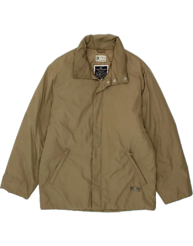Men's Coats with Flannel LiningSERGIO TACCHINI Mens Padded Jacket UK 38 Medium Khaki Polyester Men's Coats with Flannel LiningSERGIO TACCHINI Mens Padded Jacket UK 38 Medium Khaki Polyester
