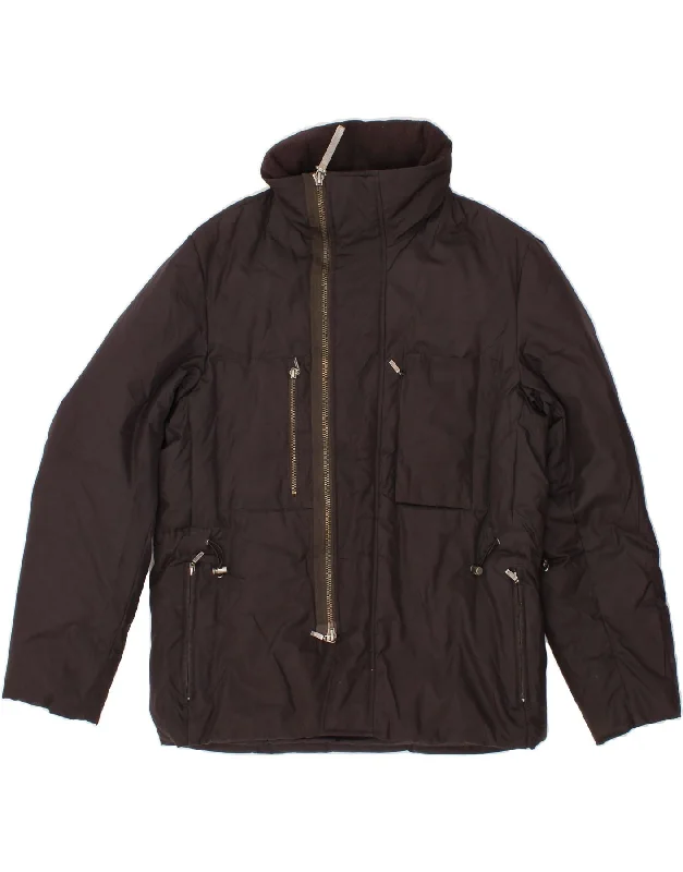 High-Quality Men's Duffle CoatsSTEFANEL Mens Padded Jacket UK 40 Large Black Polyester High-Quality Men's Duffle CoatsSTEFANEL Mens Padded Jacket UK 40 Large Black Polyester