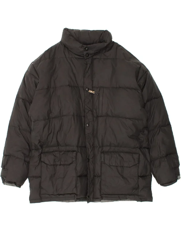 Men's Coats with Slim FitsTRUSSARDI Mens Padded Jacket UK 42 XL Black Polyamide