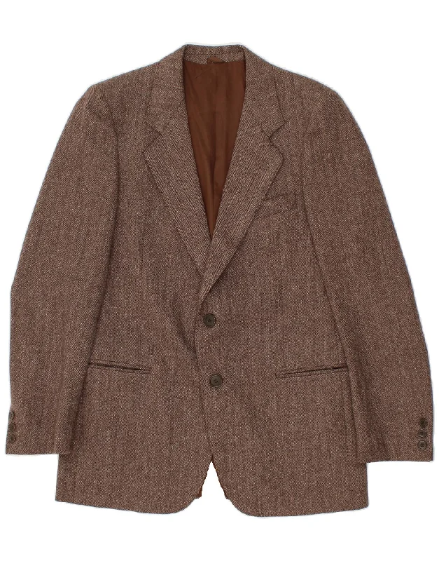 Lightweight Men's WindbreakersVINTAGE Mens 2 Button Blazer Jacket UK 38 Medium Brown Herringbone Lightweight Men's WindbreakersVINTAGE Mens 2 Button Blazer Jacket UK 38 Medium Brown Herringbone