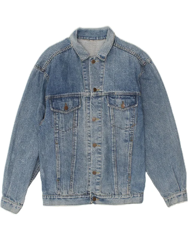 Men's Coats for All SeasonsVINTAGE Mens Denim Jacket UK 34 XS Blue Cotton