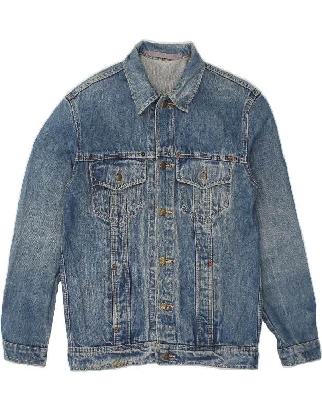 Cool Men's Pea CoatsVINTAGE Mens Denim Jacket UK 38 Medium Blue