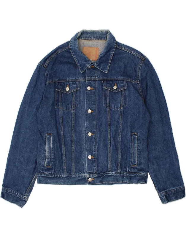 Men's Coats Made in the USAVINTAGE Mens Denim Jacket UK 40 Large Blue Cotton