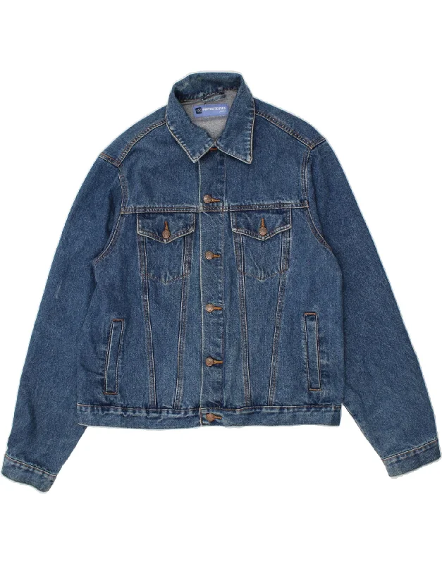 Men's Coats for SnowboardingVINTAGE Mens Denim Jacket UK 42 XL Blue Cotton