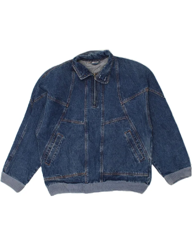 Men's Coats for Ice FishingVINTAGE Mens Pullover Denim Jacket UK 38 Medium Blue