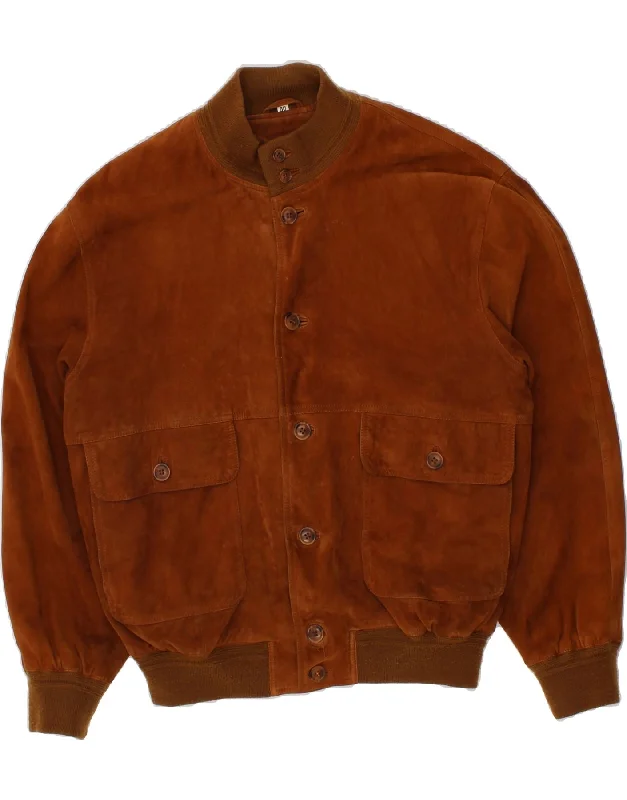 Luxurious Men's Cashmere CoatsVINTAGE Mens Suede Bomber Jacket IT 50 Large Brown Leather Luxurious Men's Cashmere CoatsVINTAGE Mens Suede Bomber Jacket IT 50 Large Brown Leather