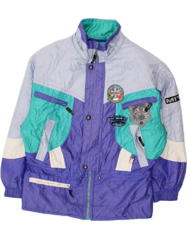 Men's Coats with VentilationVINTAGE Mens Windbreaker Jacket IT 52 XL Blue Colourblock Men's Coats with VentilationVINTAGE Mens Windbreaker Jacket IT 52 XL Blue Colourblock