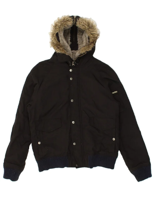 Men's Coats with Vintage StyleWOOLRICH Mens Hooded Bomber Padded Jacket UK 40 Large Black Nylon Men's Coats with Vintage StyleWOOLRICH Mens Hooded Bomber Padded Jacket UK 40 Large Black Nylon