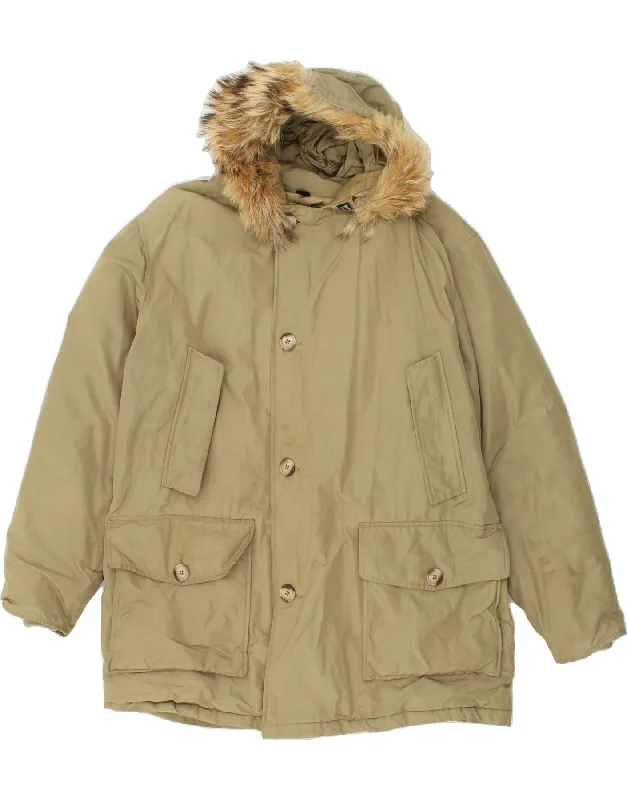 Men's Coats with Stretch FabricWOOLRICH Mens Hooded Padded Jacket UK 40 Large Green Cotton Men's Coats with Stretch FabricWOOLRICH Mens Hooded Padded Jacket UK 40 Large Green Cotton